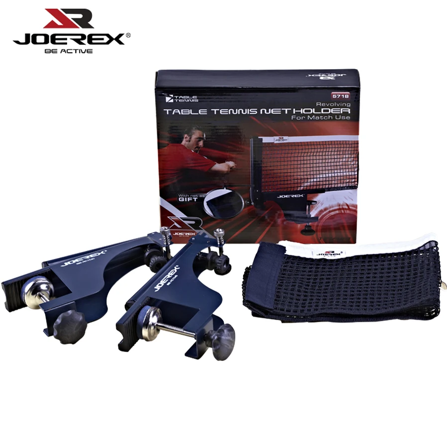 

Joerex Professional Standard Table Tennis Net Holder Set Ping Pong Table Net Rack Kit Net Holder Accessories Clamp Types