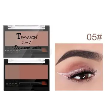 

Natural Two-color Eyebrow Powder With Eyebrow Brush Waterproof Lasting Eye Brow Not Fade Makeup Comestics Tools TSLM2