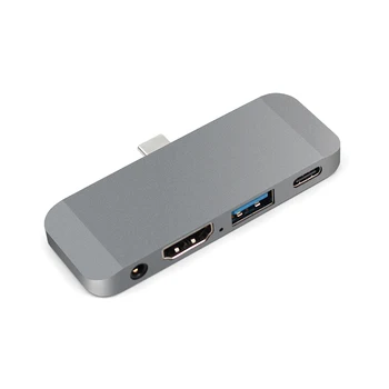 

Type C to HDMI USB-C USB3.0 with Audio PD Dlivery Adapter Hub for MacBook Samsung S8 Dex Huawei P30 Dock TV Projector