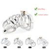 Best CBT Male Chastity Belt Device Stainless Steel Cock Cage Penis Ring Lock with Urethral Catheter Spiked Ring Sex Toys For Men 1