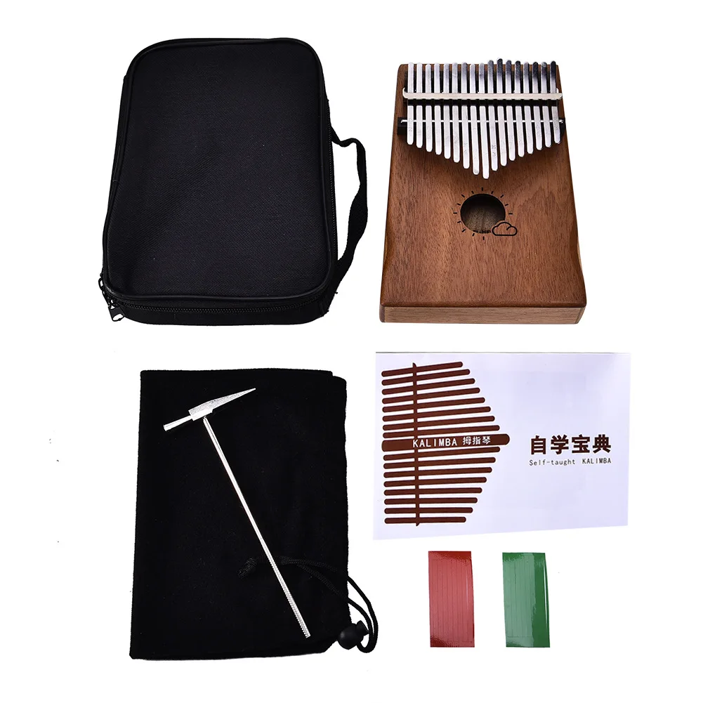 

Tone Electric Box Thumb Piano EQ Lobular Acacia Wood Finger Piano Kalimba Finger Piano Free Package + Audio Cable