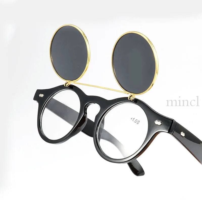 Мода синий свет блокировка очки для чтения брендовый дизайн круглые панк-очки прогрессивные многофокусные очки для мужчин женщин NX