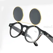 Мода синий свет блокировка очки для чтения брендовый дизайн круглые панк-очки прогрессивные многофокусные очки для мужчин женщин NX