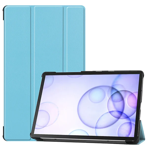 Ультратонкий чехол-книжка из искусственной кожи чехол-книжка для samsung Galaxy Tab S6 10,5 T860 T865 SM-T860 SM-T865 Tablet Auto Wake Sleep - Цвет: SM T865 KST BU