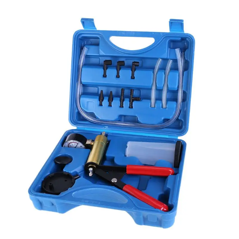

High Quality 1 Set Multifunction Auto Car Vacuum Pistol Break Bleeder Fluid Reservoir Tester Tool Hand Held Kit Hot