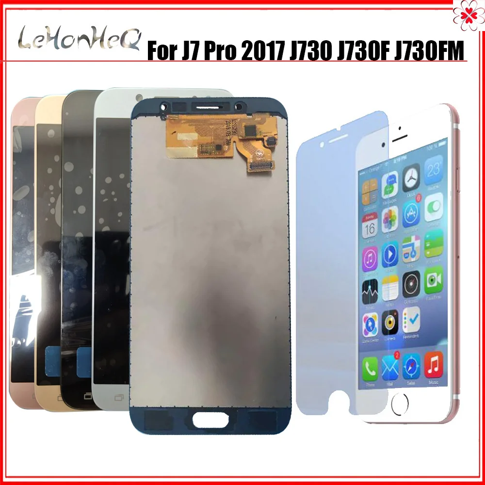 Najtaniej Blacha żelazna Lcd do samsunga Galaxy J730 wyświetlacz Lcd montaż digitizera ekranu dotykowego dla Samsung J7 Pro 2017 J730 J730f ekran