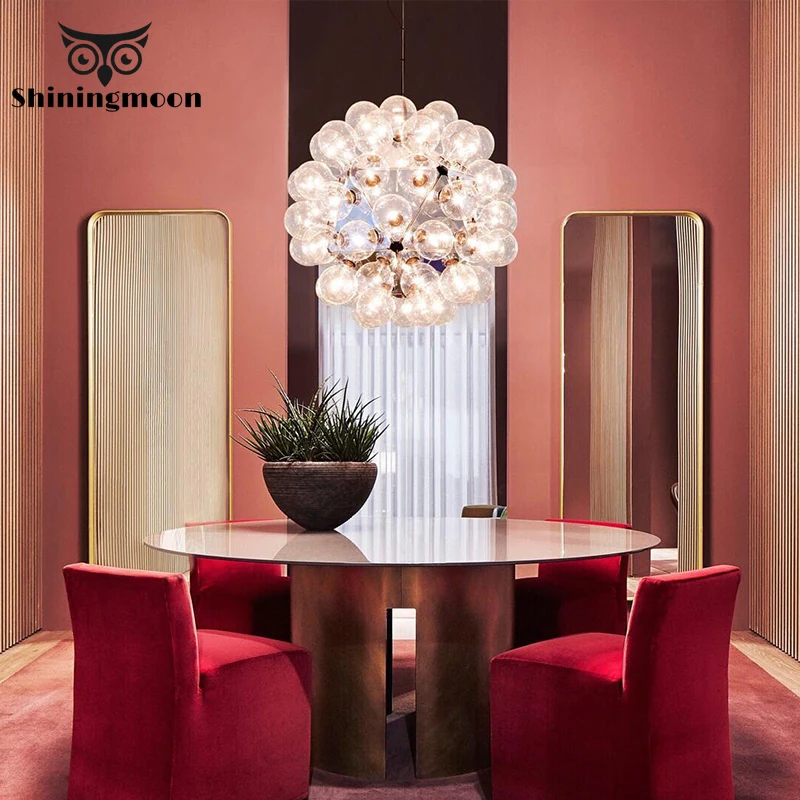 

Modern Glass Lampshade Pendant Lights Dinning Room Kitchen Hanging Lamps Bar Coffee Shop Decoration Lustre Hanglamp Luminaria