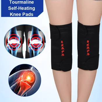 

1 Pair Tourmaline Self Heating Knee Pads Magnetic Therapy Knee Brace Support Pad Pain Relief Arthritis Patella Knee Sleeves Pads