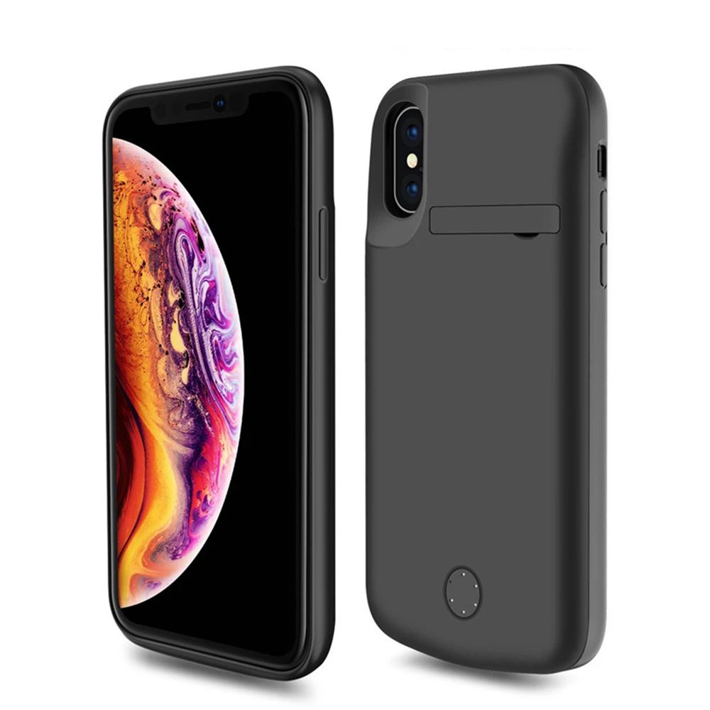 Battery Power Case For iPhone XS MAX Powerbank External Charging Cover 6000mAh Portable Charger Cases | Мобильные телефоны и