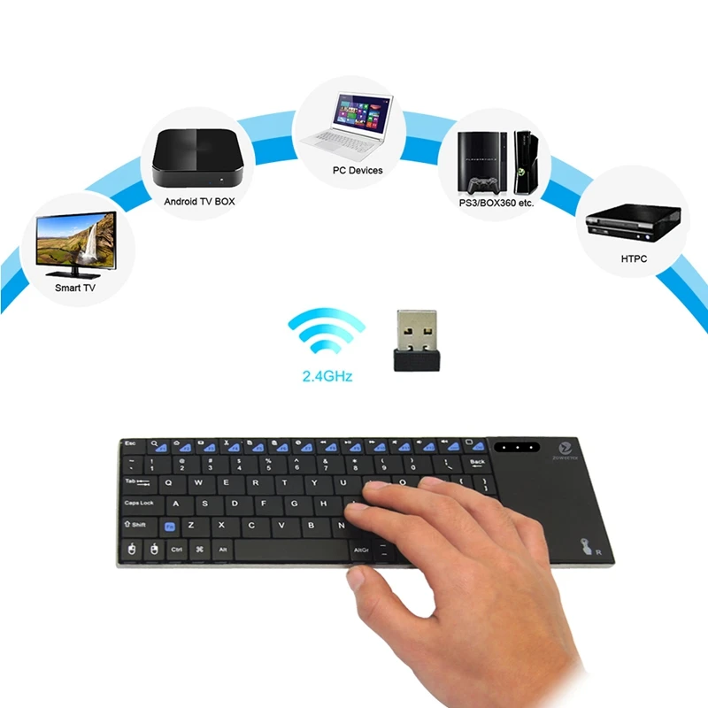 NEW K12 + Мини 2 4 ГГц беспроводная клавиатура и Bluetooth с тачпадом мышь для ПК планшета