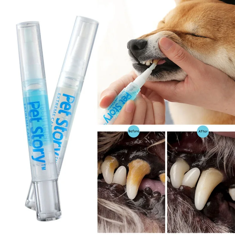 3/5 мл домашних животных для чистки зубов инструмент для собак кошек средства для удаления зубного камня зубные камни скребок Пластик чистящий карандаш инструменты для чистки