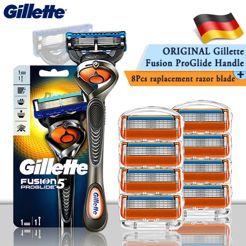 Бритва Gillette Fusion 5 оригинальная ручная бритва Proglide для мужчин безопасная с новыми