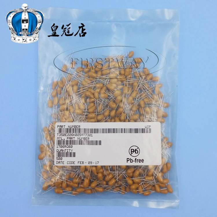 10 шт танталовый конденсатор CA42 25 V/226 K 22 мкФ 25V 10% P = 2,54 мм