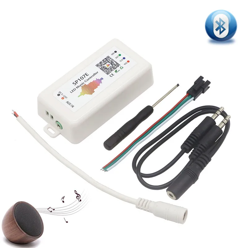 WIFI Bluetooth SP107E Pixel IC SPI музыкальный светодиодный контроллер через приложение для