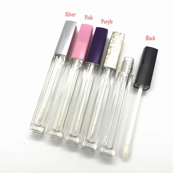 

Empty Lipgloss Tube Square Lip Gloss Bottle Container Clear Lipgloss Bottle Lip Glaze DIY Containers