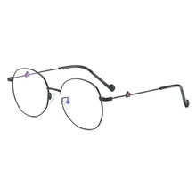 Новые желе цвет женские очки оправа неправильная металлическая оптическая корректирующие очки при близорукости Рамка маленькая звезда очки с дужками рамка