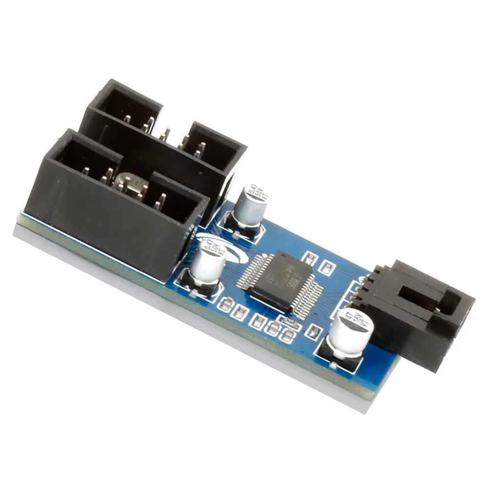 Enhance Connectivity: 30cm USB 9 Pin Motherboard Extension Splitter - Expand your desktop with 1 to 2/4 USB2.0 HUB Connectors for seamless multitasking. Description Image.This Product Can Be Found With The Tag Names Cheap Computer Cables Connectors, Computer Cables Connectors, Computer Office, High Quality Computer Office