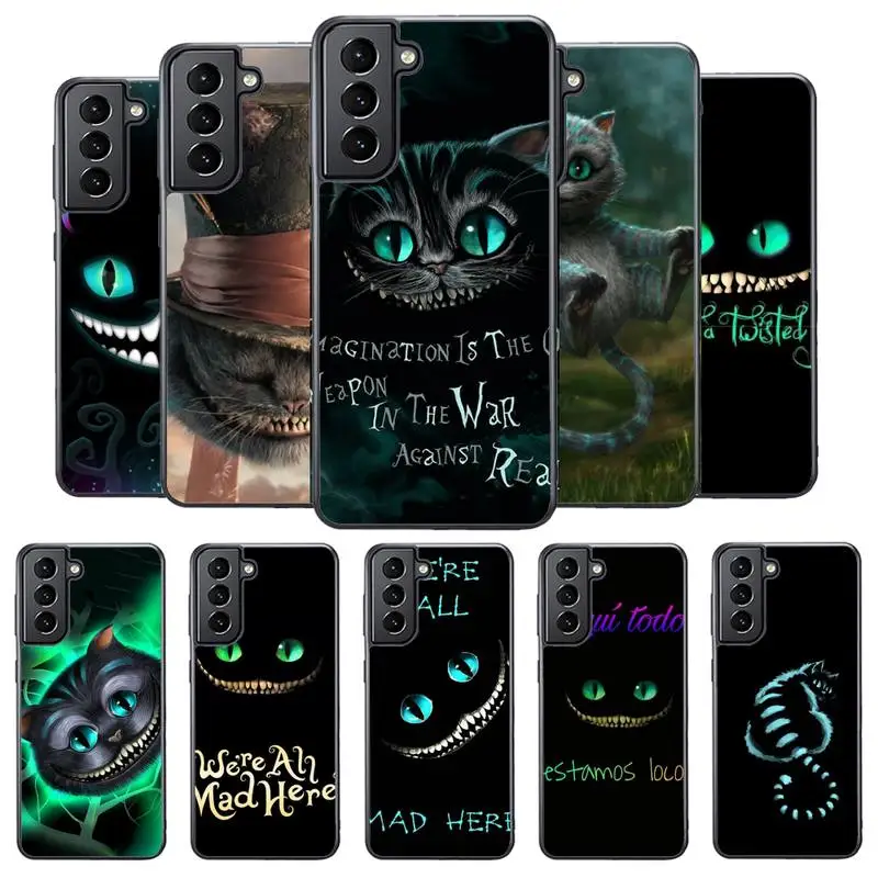 Чехол для телефона с изображением Чеширского Кота Алисы в стране чудес Samsung S8 S9 S10