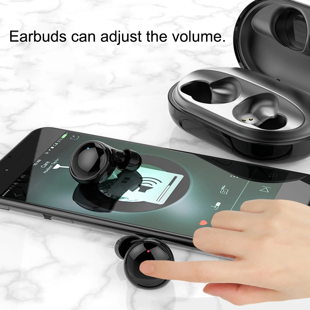  TWS C5 IPX8 Waterproof Bluetooth 5.0 Earphones True Wireless Earbuds Touch Control Stereo Noise Can