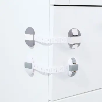 

Baby Child Safety Cupboard Lock Kid Proof Door Fridge Latches Adjustable Size U50F