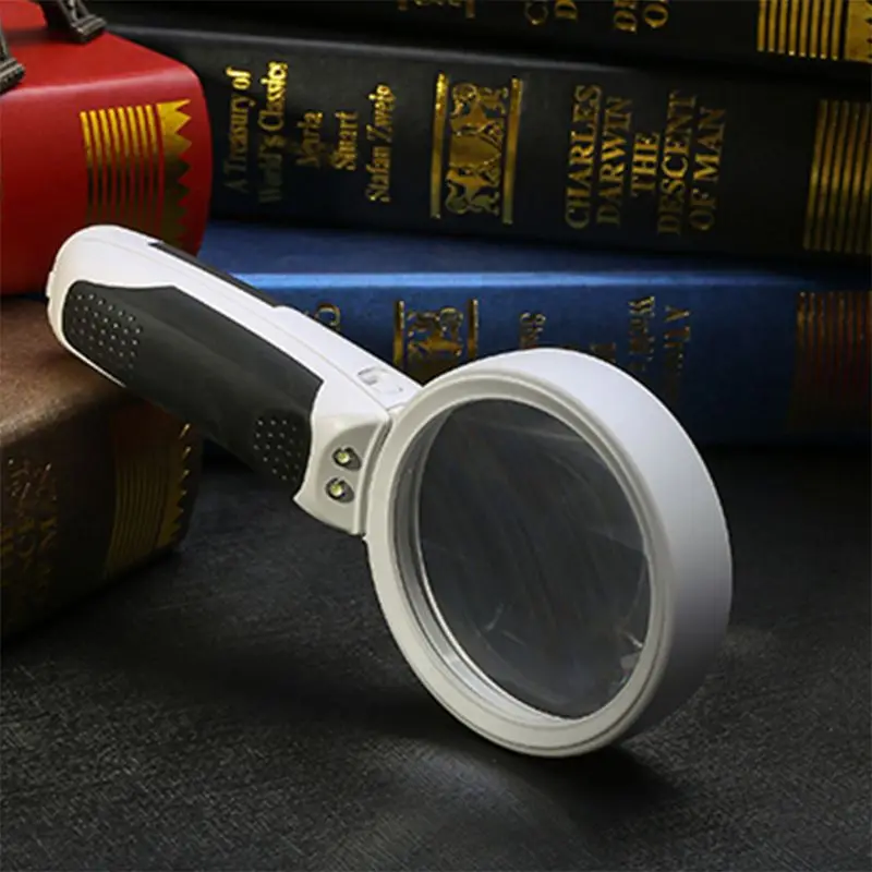 20x LED Small Handheld Lighted Magnifying Glass