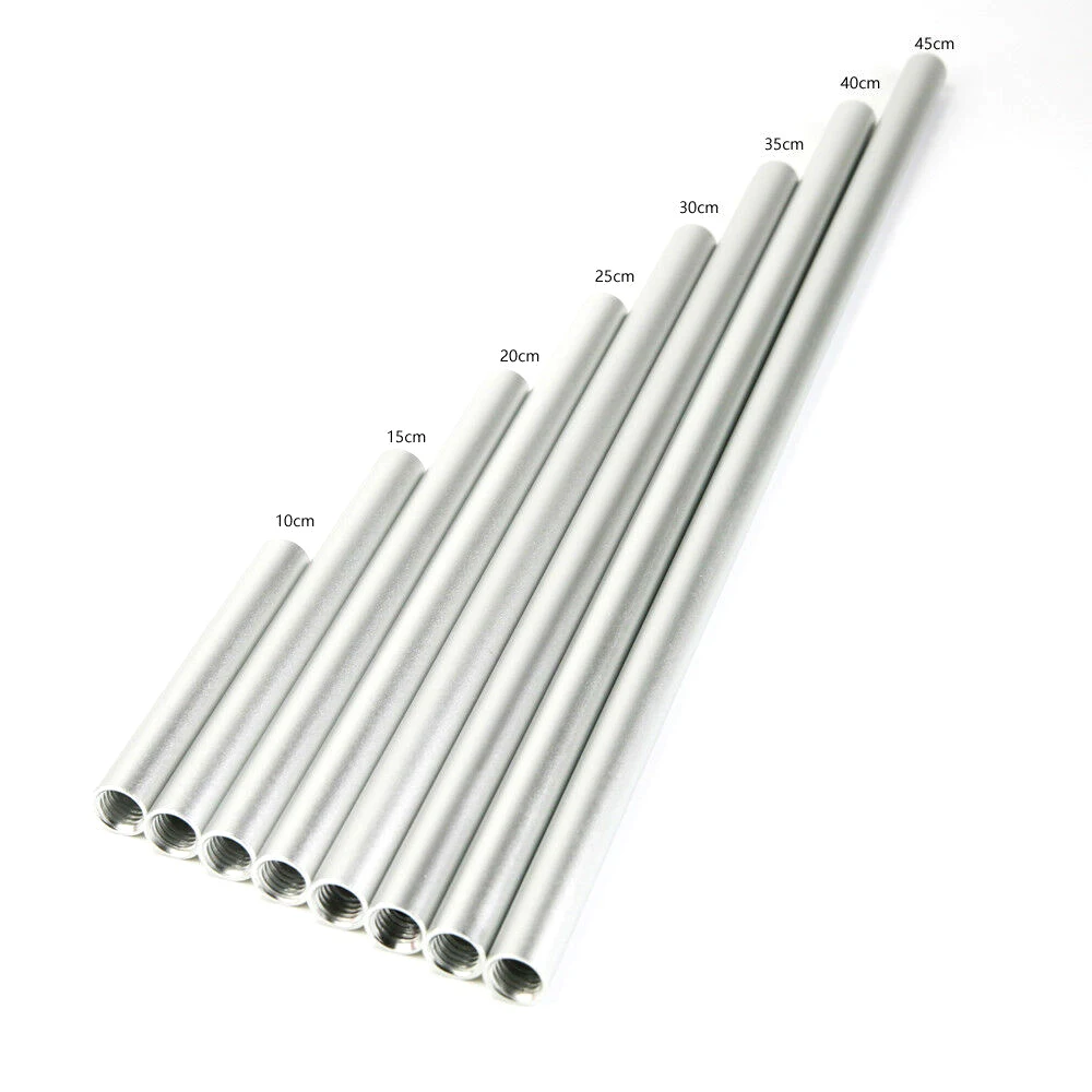 15 20 25 30 35 45Cm Alluminio Od 15Mm Asta Tubo Fr Pro Treppiede Supporto Telecamera Sistema Ferroviario Rig Scatola Opaca Segui Focus Testa Fluida