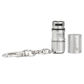 

USB USB Flashlight Stainless Steel Key Ring Portable 100LM Outdoor Camping Hiking Multi-functional Keychain Rechargeable Pocket
