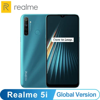 

Global Version realme 5i 4GB 64GB ROM OTA Mobile Phone Snapdragon 665 AIE 12MP Quad Camera 6.5'' Cellphone 5000mAh Smartphone