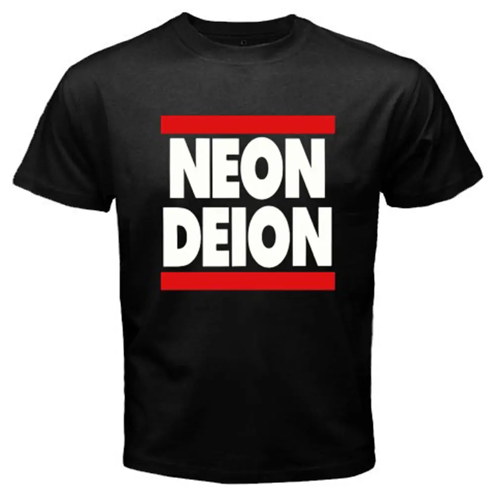 Neon Deion Sanders Primetime Atlanta Men's Black T-Shirt Size S M L XL 2XL 3XL Comfortable t shirt Summer Men'S fashion Tee |