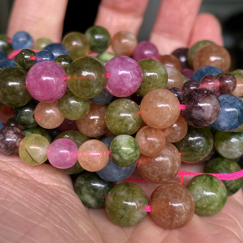 Natural Gemstone Beads for DIY Jewelry Crafting - Amethyst, Lava, Turquoise, Agate, Jade, Garnet, and Quartz