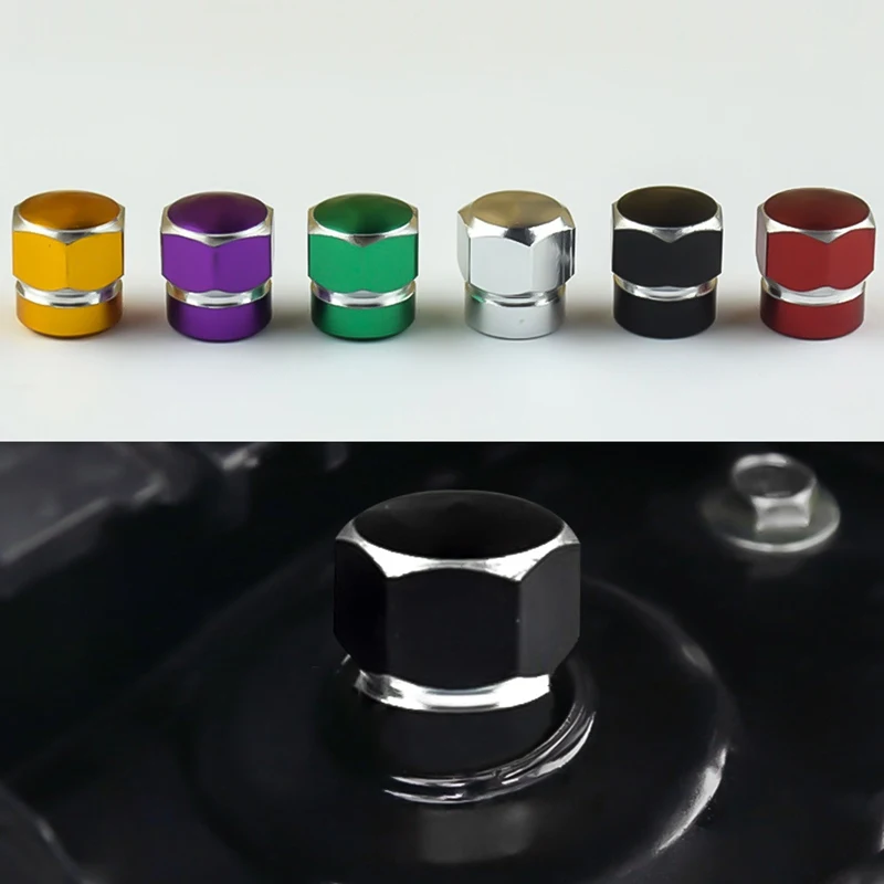 

4 Pcs Car Aluminum Alloy Shock Absorber Screw Cap Protection Nut Trim Cover For Nissan Qashqai X-trail T32 X trail Rogue CX-5