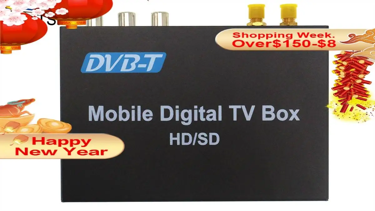 В автомобиле цифровой ТВ DVB T MPEG 4 двойной тюнер приемник для
