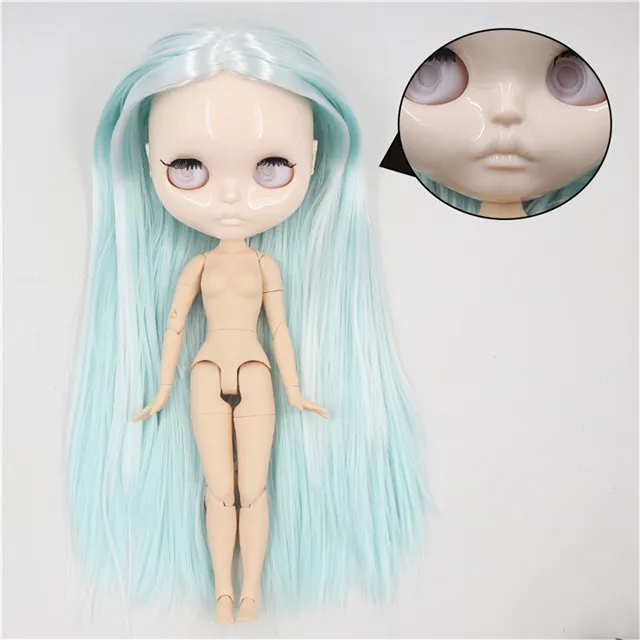 ICY DBS Blyth Doll 1/6 bjd white skin shiny face without makeup without eyechips for DIY custom doll 30cm articulated doll 8