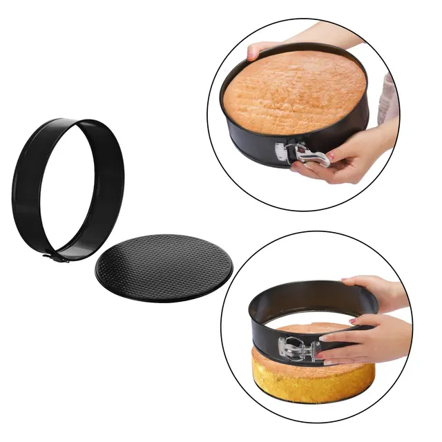 Non-Stick Round Cheesecake Pan With Parchment Paper Liners 4/7/9 Inch  Springform Cake Pan With Removable Bottom 086 - AliExpress