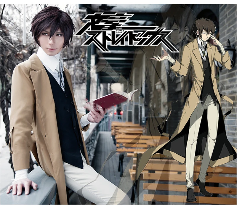 Unisex Anime Stray Dogs Dazai Osamu Nakahara Chuya Cosplay Costume