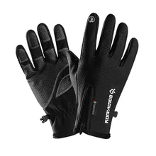 Мужские зимние теплые перчатки водонепроницаемые и все перчатки с сенсорным экраном для езды на велосипеде и работы на открытом воздухе перчатки с сенсорным экраном M-2XL# J