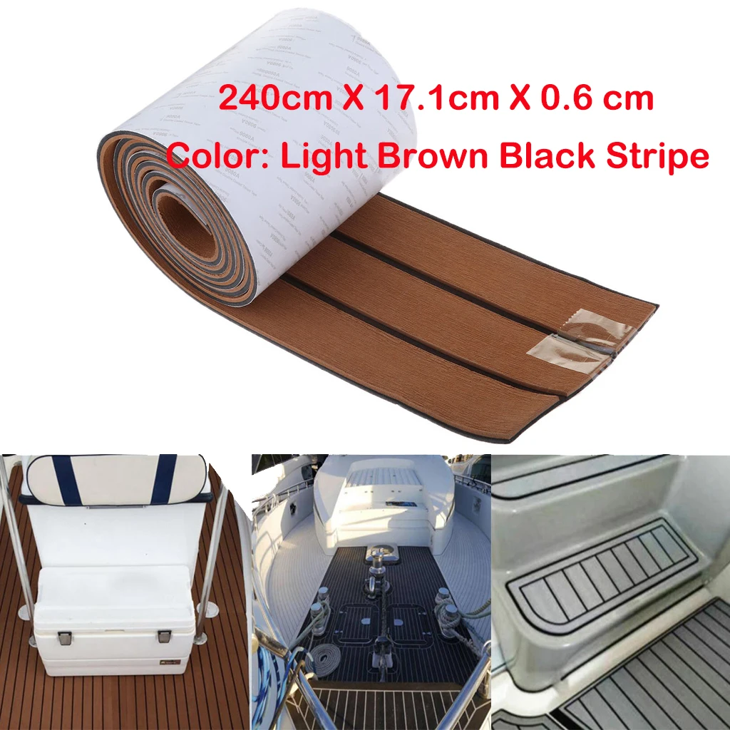 2pcs Deluxe Marine Yacht Flooring Faux Teak EVA Foam Boat Decking Sheet