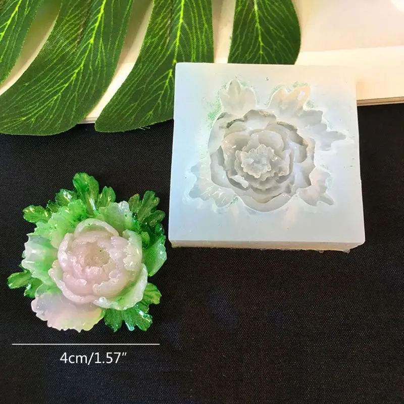 DIY силиконовые формы в виде цветка Смола Камелия Пион Маргаритка цветок лотоса ювелирные изделия T4MD