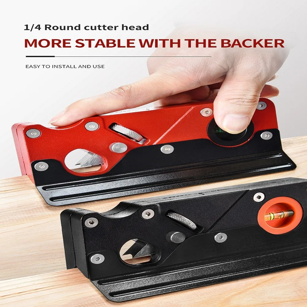 Woodworking Blade Chamfer Hand Planer With Backer Edge Corner Plane Manual Planer Chamfering And Trimming Accessories woodworking hand tools,wood trimming tool