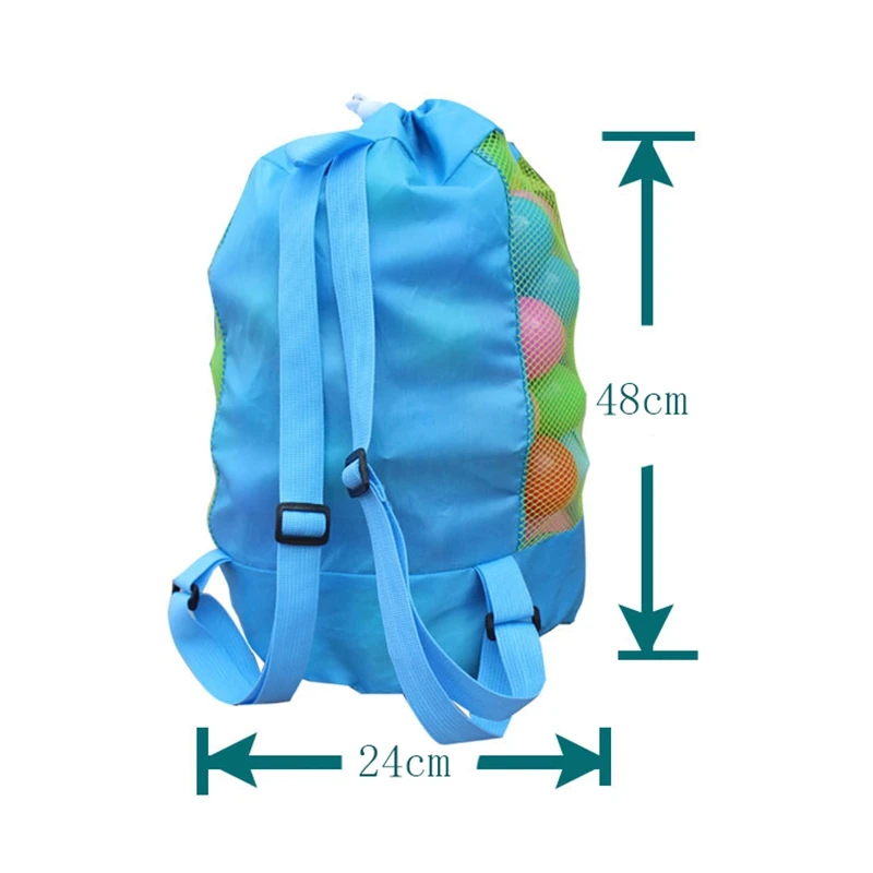 Портативная пляжная сумка складная Сеть Сумка для плавания детская игрушка для пляжа Органайзер корзины мешок для хранения дети открытый плавательный водонепроницаемый