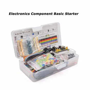 

Electronic Component Assorted Kit for Arduino Raspberry Pi STM32 with 830 Tie-points Breadboard Power Supply Set