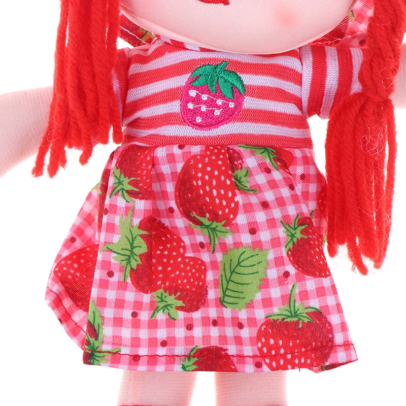 Девочки 25 см мультфильм kawaii фрукты юбка шляпа Тряпичные куклы Мягкая Милая ткань stuffe игрушка