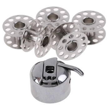

6pcs Sewing Accessories Sewing Threads Empty Bobbins Metal Bobbins Spool Sewing Craft Tool For Sewing Machine