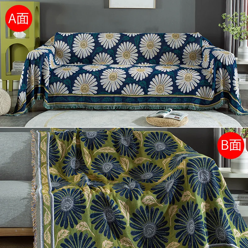 Solid Couch Covers for Sofas Sofa Slipcover Decorative Throw Blanket for Bed Living Room