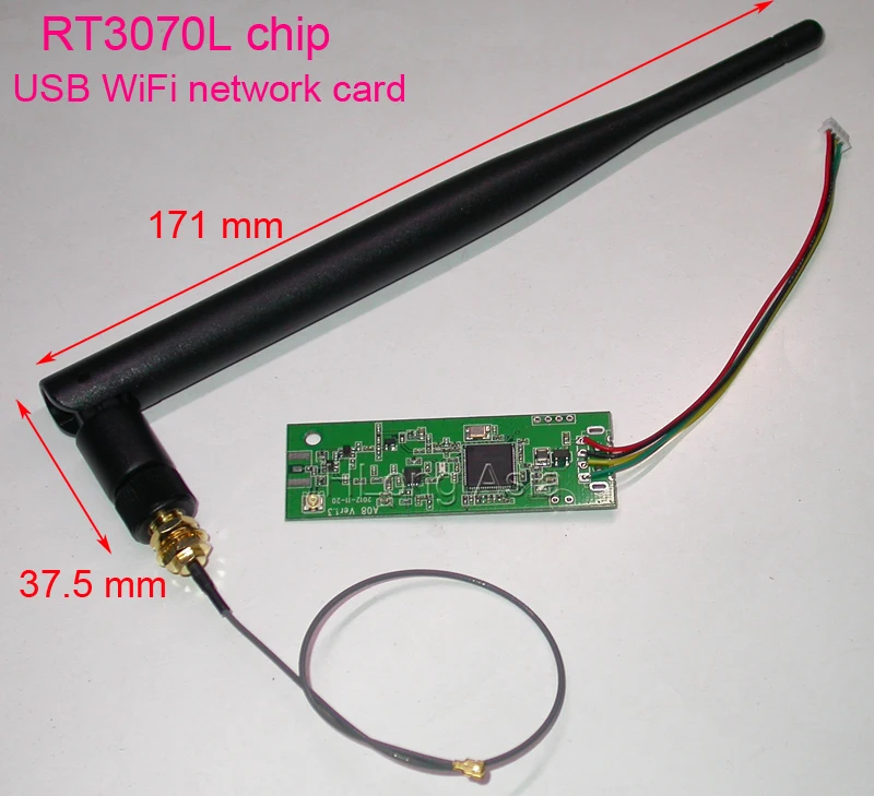 Усовершенствованный Wi Fi модуль RT3070 USB сетевая карта дополнительный чип усилителя