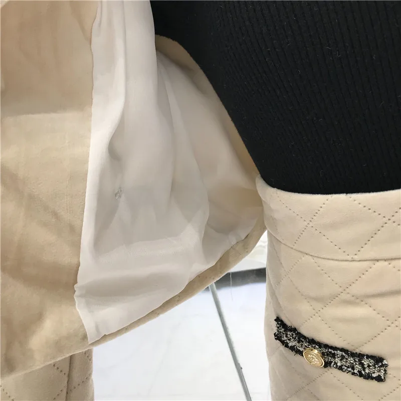 ALPHALMODA, зимняя женская куртка, юбка, 2 шт., модный костюм, в сетку, с подкладкой, короткая верхняя одежда, пальто+ трапециевидная юбка, Модный комплект