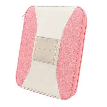 

Vegan Leather Wireless Battery Charger Notebook Bag with Notebook for Business IPad/Table and Interview Organizer Folder