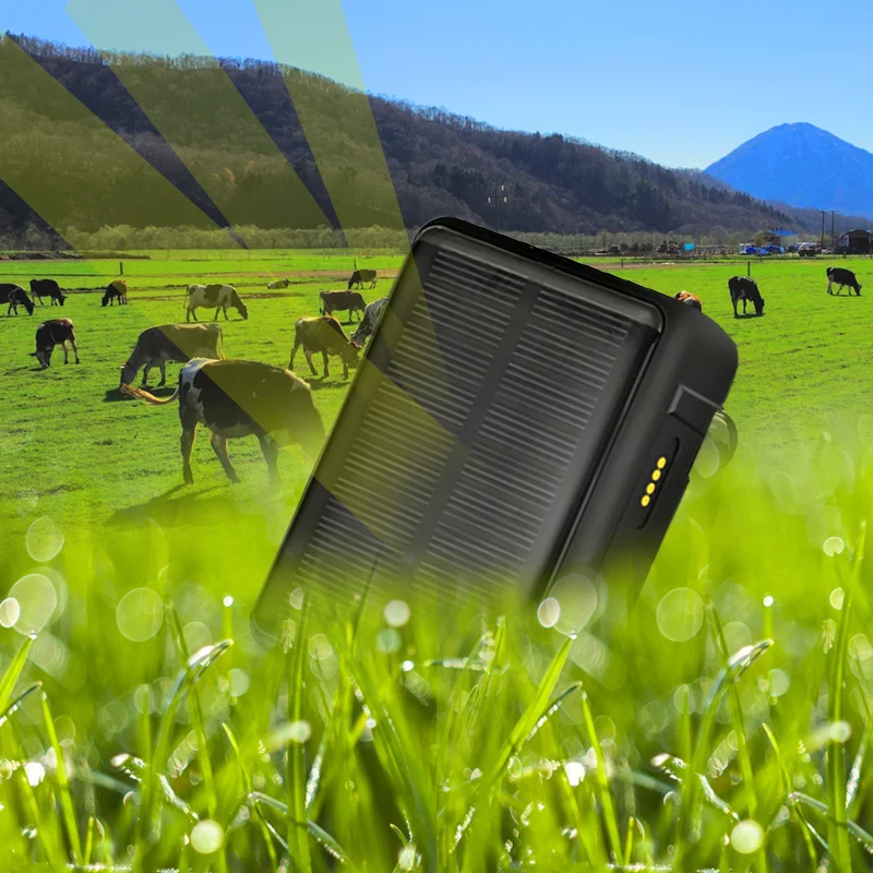 Power Solar Cow Cattle GPS Tracker IP68 Waterproof lifetime free use
