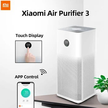 

220V Xiaomi MiJia Air Purifier 3 Formaldehyde Cleanner Automatic Home Air Fresher Hepa Filter APP Remote Control