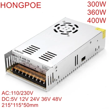 แหล่งจ่ายไฟ LED DC 5V 12V 18V 24V 36V 48V 360W 400W Switching แหล่งจ่ายไฟหม้อแปลงไฟฟ้า 100-240V AC DC SMPS 1